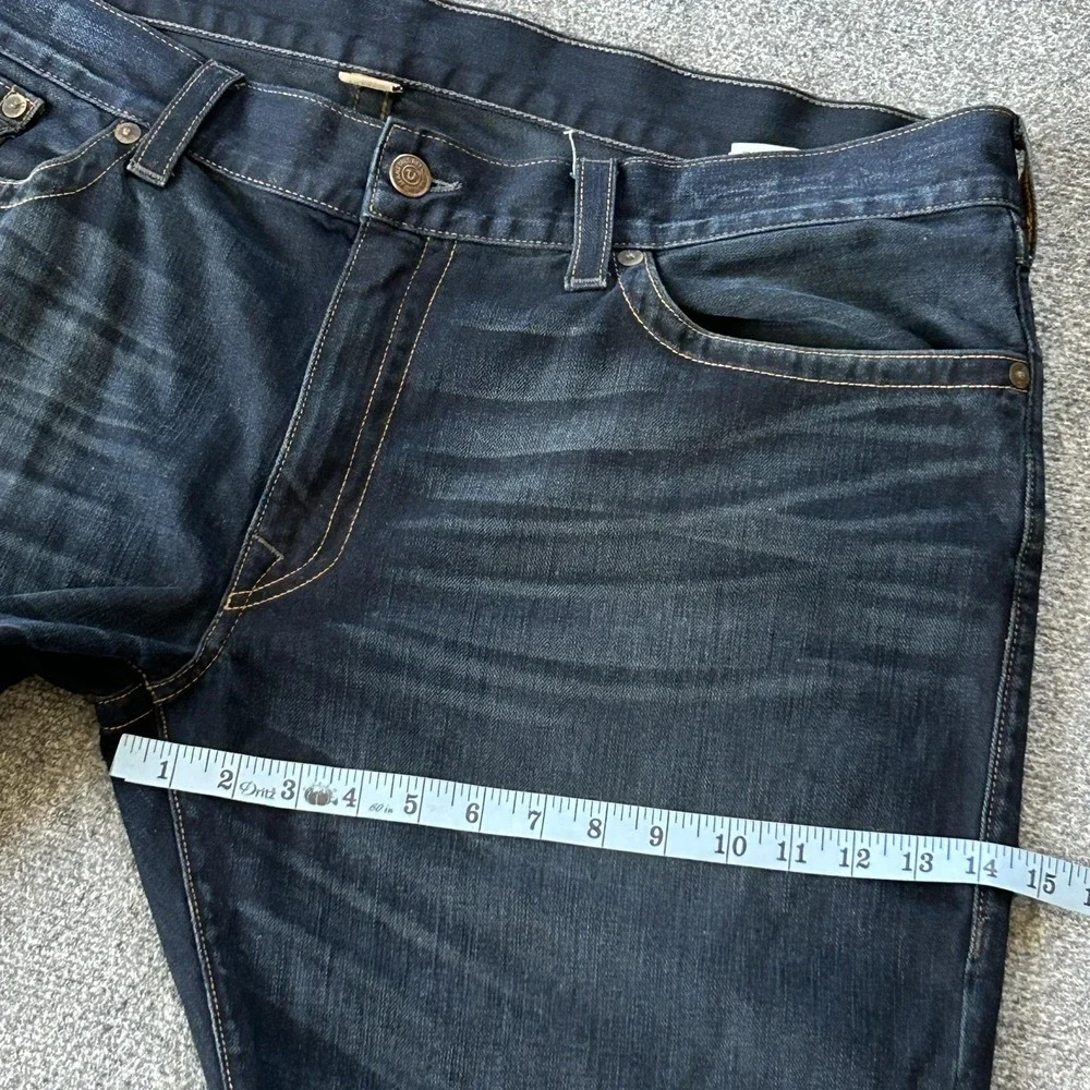 True Religion Billy Relaxed Bootcut‎ Jeans Mens 44x34 Blue Dark Wash Denim